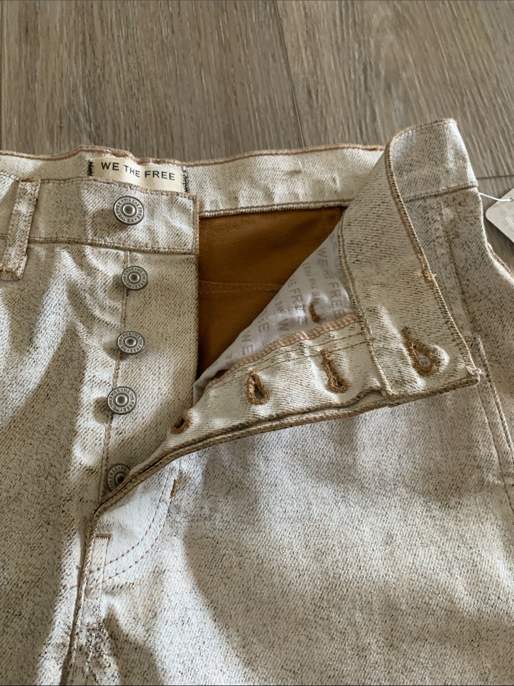 Free People Good Luck Coated Barrel Jeans NWT - Picture 8 of 14